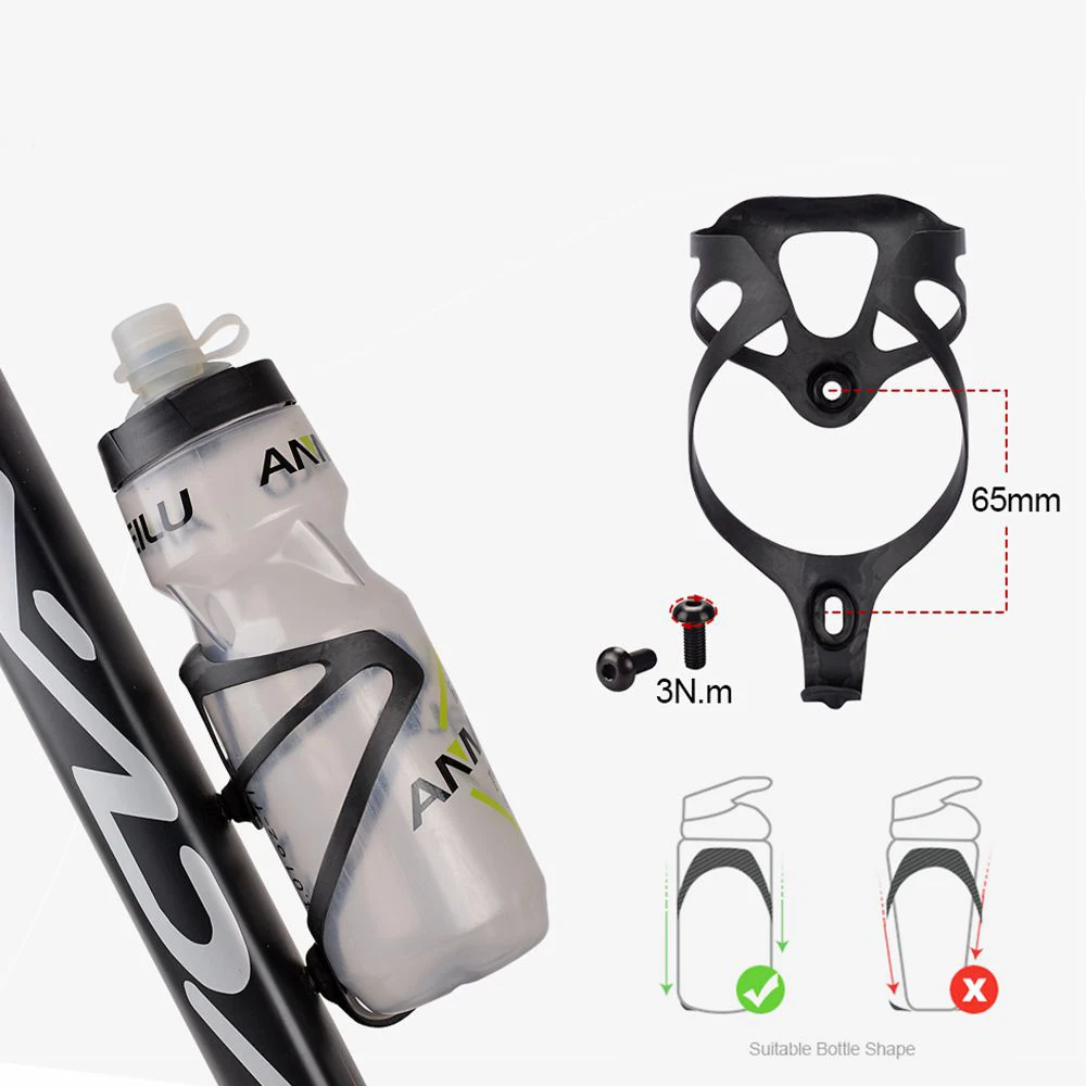 Porte-bouteille d'eau en fibre de carbone ultraléger pour vélo, Full UD, Jos XXX Kettle, Prompt Ket, Accessoires de vélo, 16g