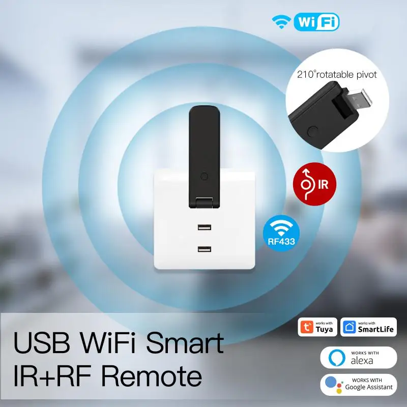 

1 ~ 10 шт. Usb Wifi дистанционный переключатель Голосовое управление ИК Rf дистанционный контроллер Беспроводная Автоматизация умного дома