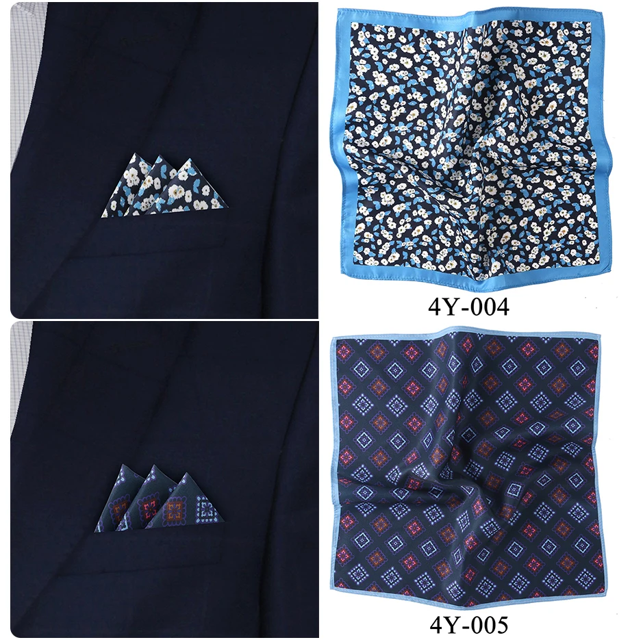 Tailor Smith Neue Designs Taschentuch mit Muster, Modisches Herren-Taschentuch, Blumenmuster-Taschentuch für Herren – Detail 10