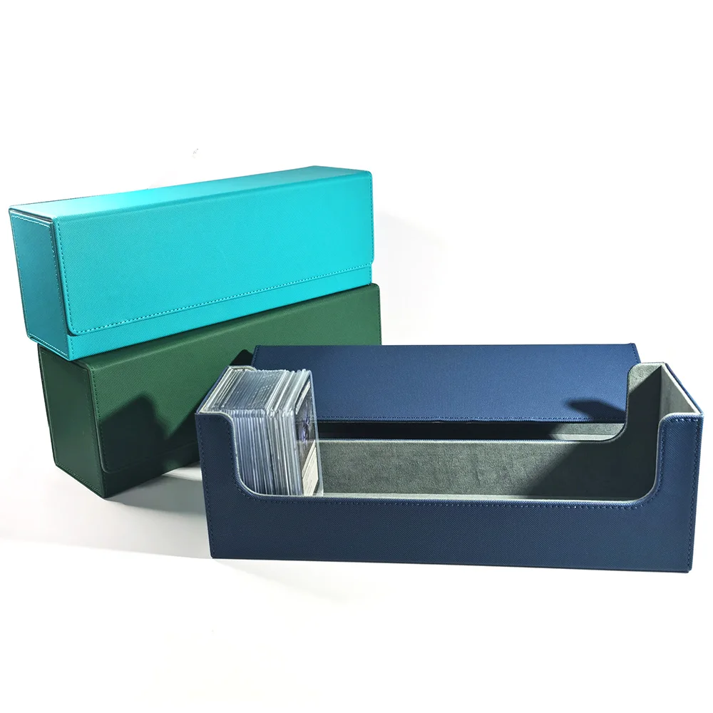 

Коробка для хранения торговых карт Toploader большой емкости MTG 400 + Настольная коробка для карт Магнитная коробка для деки для спортивных карт настольных игр