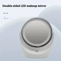 LED Makeup Mirror Intelligent Makeup Mirror Desktop Mirror with Light Student Makeup Princess Mirror Portable Small Mirror 1