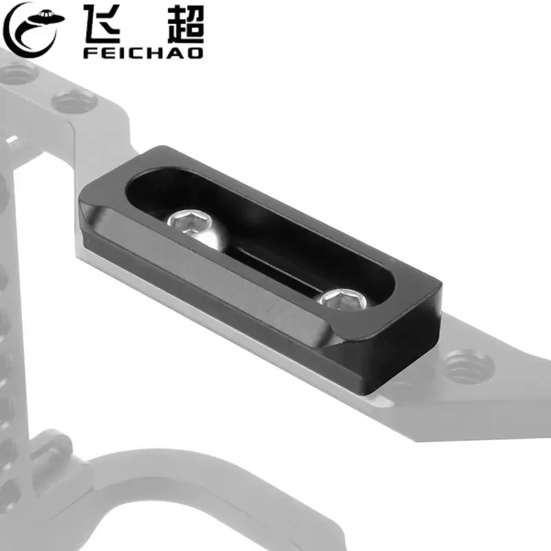 FEICHAO 42mm/48mm/54mm/73mm Safety Rail Slider System for NATO Holder Bracket with 3/8 Screw Hole for DSLR SLR Camera Cage Rig