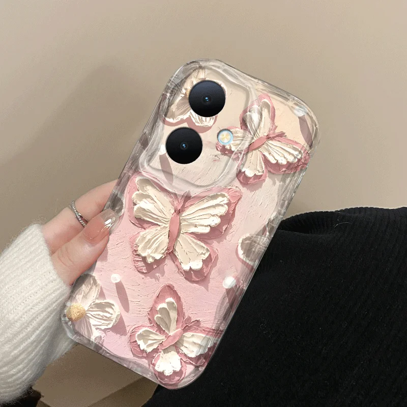 Butterfly Pattern Shockproof Flexible TPU Protective Case