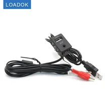 

Car Dash Flush Mount USB Type C Port Switch Panel 3.5 AUX Jack RCA Audio Extension Cable Adapter for Toyota Volkswagen Honda