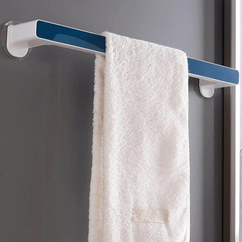 Self-adhesive Towel Holder Rack Wall Mounted Towel Hanger Bathroom Bar Shelf Shoes Holder Hanging Bathroom Organizer