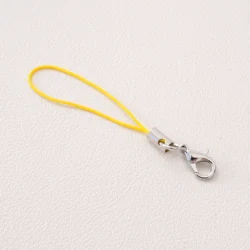 10pcs Durable Polyester Lanyard Straps for Keychains and Bag Accessories (Golden Yellow)