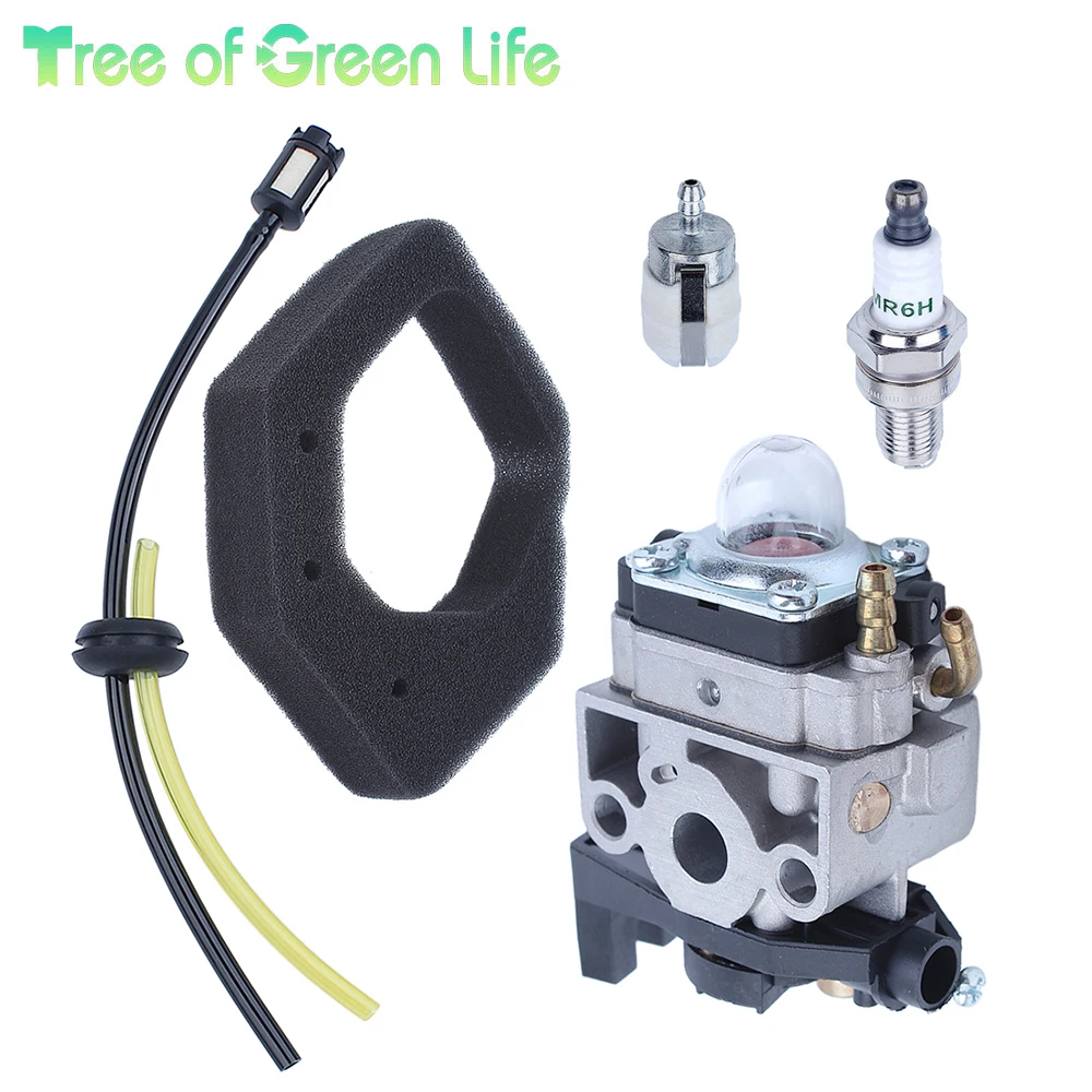 

Carburetor For Husqvarna 324HDA 224L 324LDX 324RX 55X Trimmer Fuel Air filter Spark Plug cortador de grama