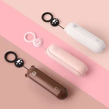 

New LETONG Mini Rechargeable Handy Fan , Handheld USB Portable Fan With Powerbank And Light for camping