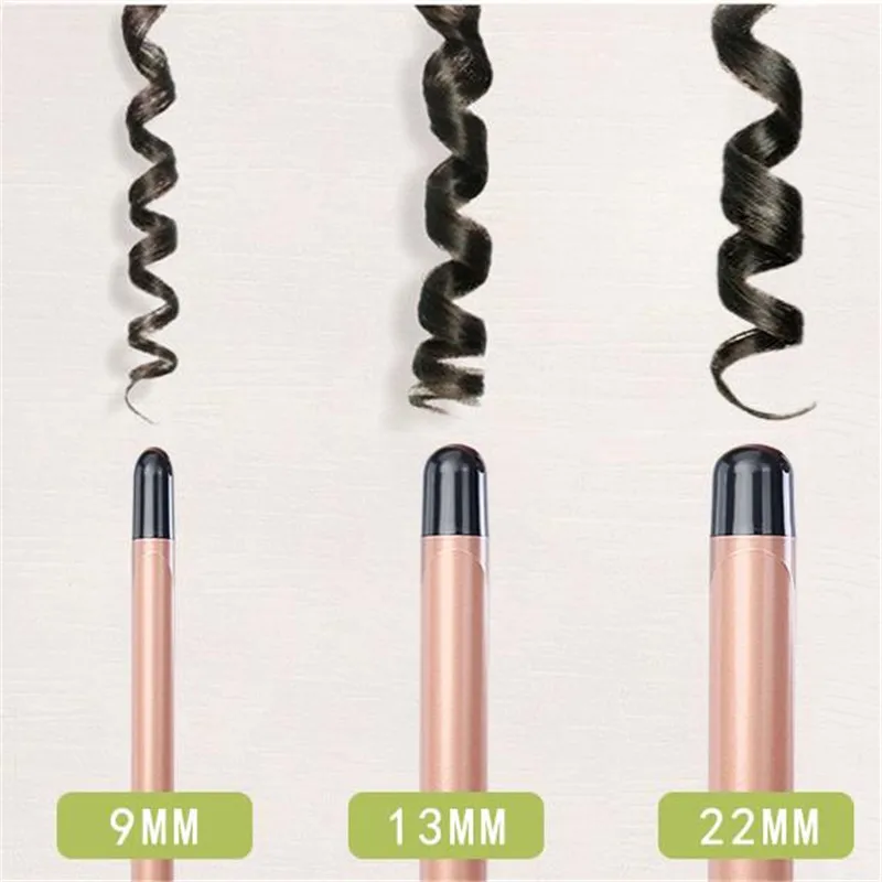 Hair Curler 1PC 9mm 13mm 22mm Electric Curling Iron Hair Waver Pear Flower Cone Curling Wand Styling Tool 2#