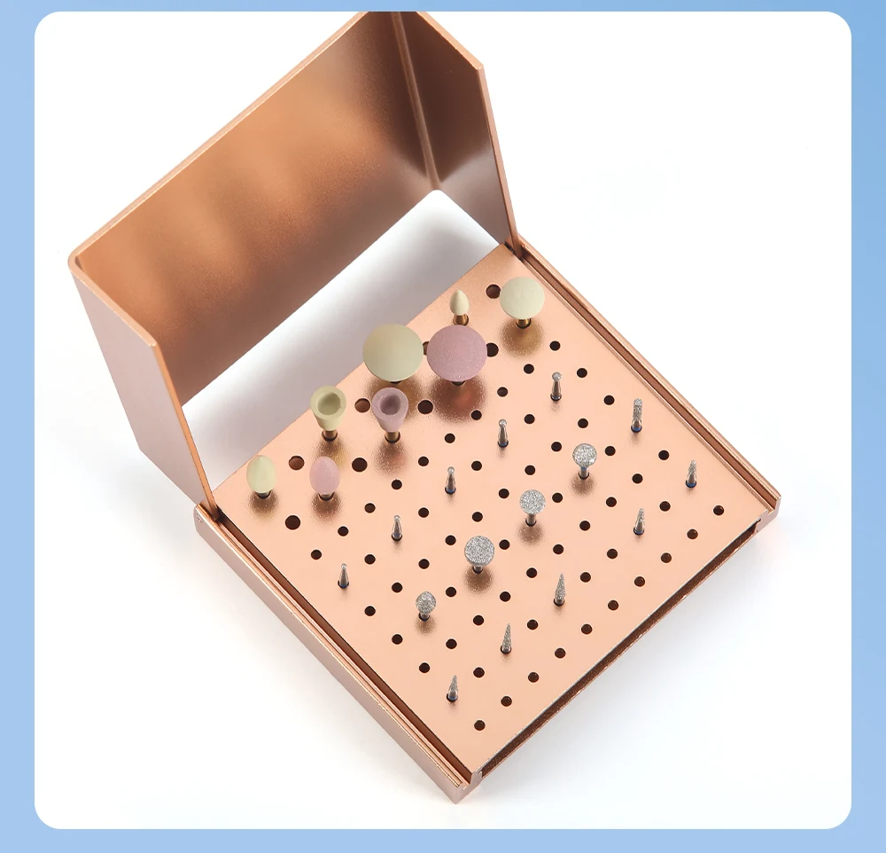 86/152 Löcher AZDENT Dentalbohrer-Halter Bohrer-Reinigungsständer Box Etui Autoklavierbar Aluminium Sterilisierbar für FG RA Bohrer Zahnmedizin – Detail 9