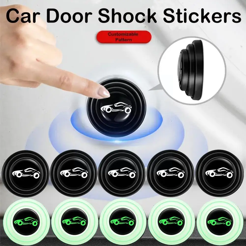 

20pcs Car Door Anti-shock Silicone Pad Door Shock Absorbing Gasket Sound Stickers Insulation Shockproof Trunk Thickening Cu H4B0