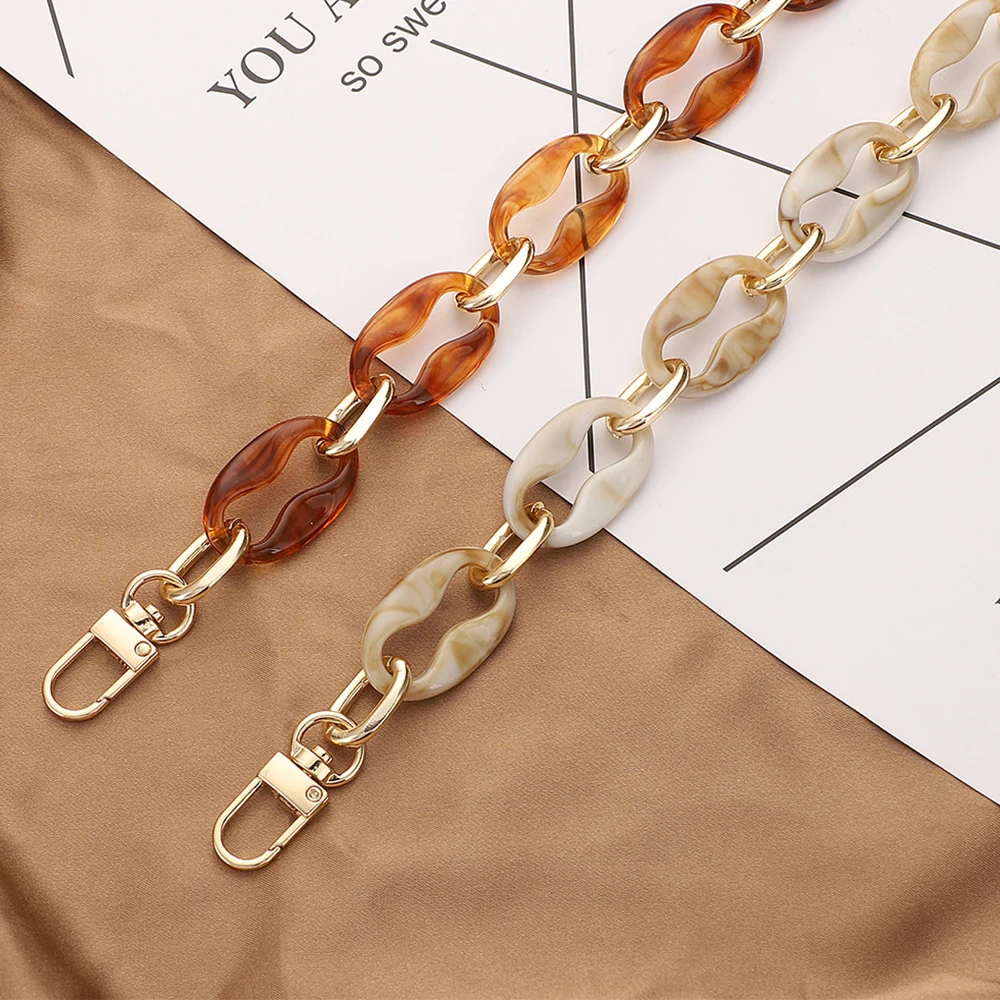 DIY Handbag Chain Acrylic Shoulder Bag Strap For Women Purse Crossbody Bag Handles Resin Chain Belt Bag Part Accessories 40/60cm