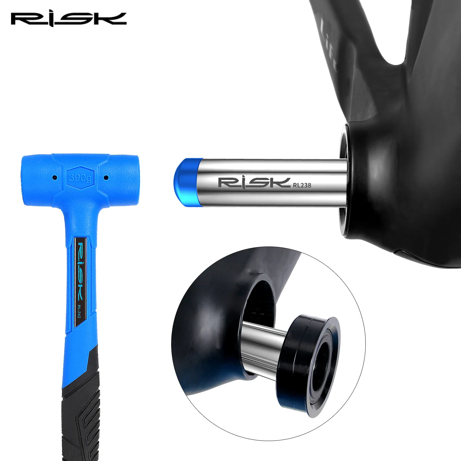Bicycle Bottom Bracket Tool RISK Bicycle Press-in Bearing Removal Tool Press Fit BB Bottom Bracket Cup Remover for BB86 PF30 BB92 Bike Repair Tools