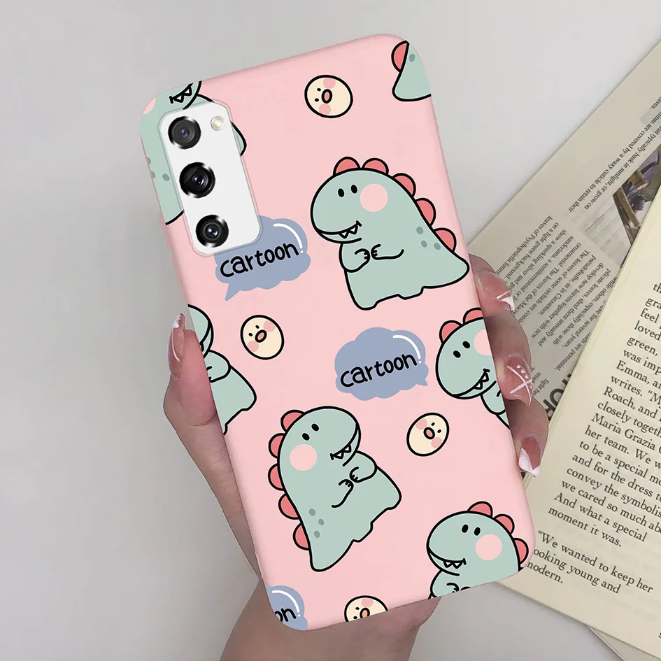 Cute Dinosaur Cartoon Phone Case - Fashionable Luxury TPU Soft Cover