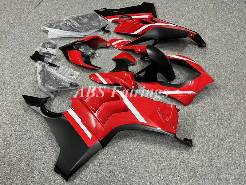 

4Gifts New ABS Whole Motorcycle Bike Fairings Kit Fit For DUCATI V4 V4S V4R 2018 2019 2020 2021 2022 Bodywork Set Cool Red Black