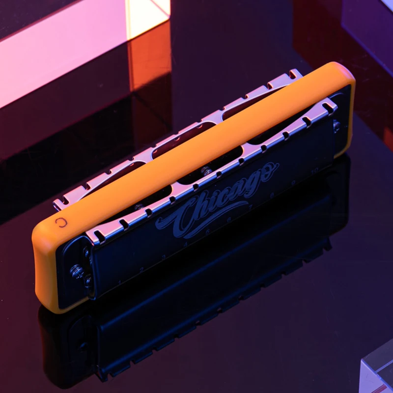 JDR Chicago Harmonica Blues Paddy Harp Diatonic Professional Armonica Mouth Organ 10 Holes Instrumentos Musicales Instruments