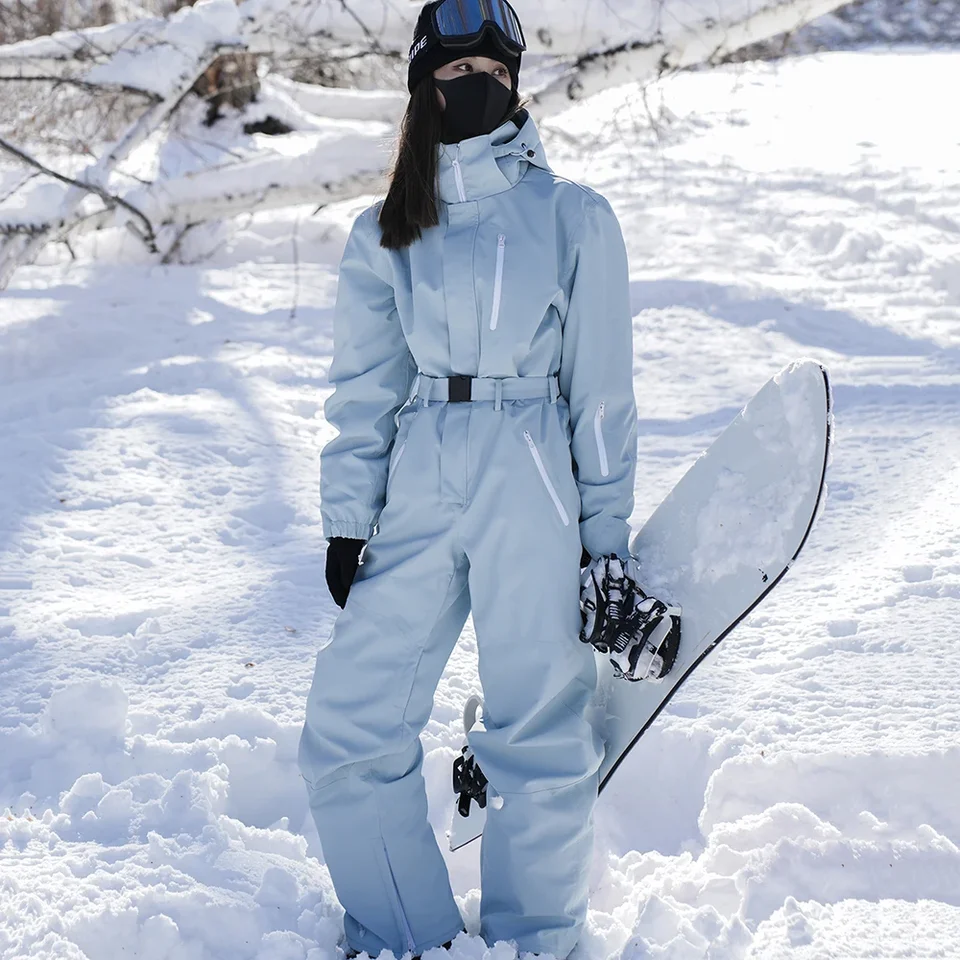 Ropa De Nieve Mujer Traje De Esquí Una Pieza Para Mujer Impermeable,  Abrigado, Con Capucha Snowboard, Invierno Ropa De Ski Mujer