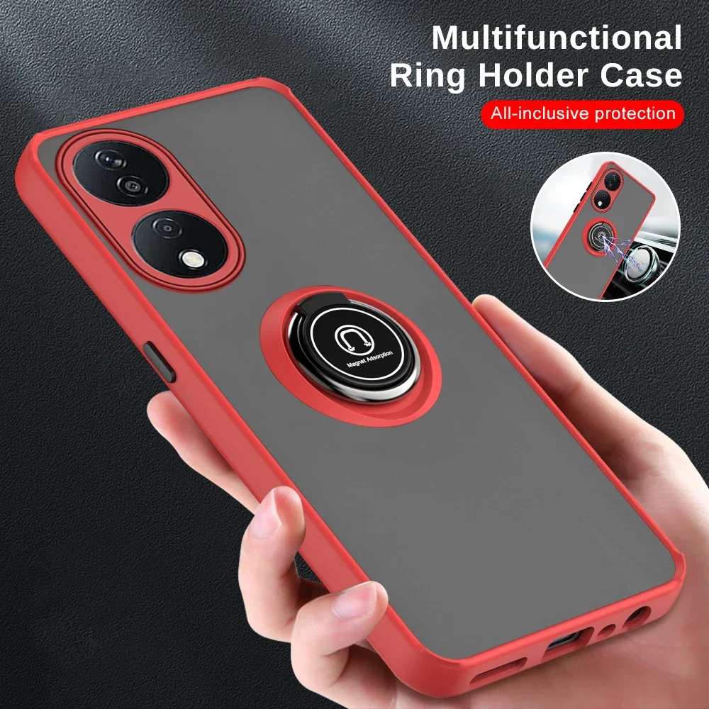 Magnet Holder Ring Shockproof Matte Armor Case - Durable Protection