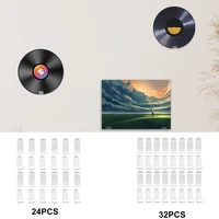 24/30Pcs Vinyl Record Display Shelf Holder Wall Mount Self Adhesive Album Disc Show Rack Acrylic Record Rack for Magazines 1