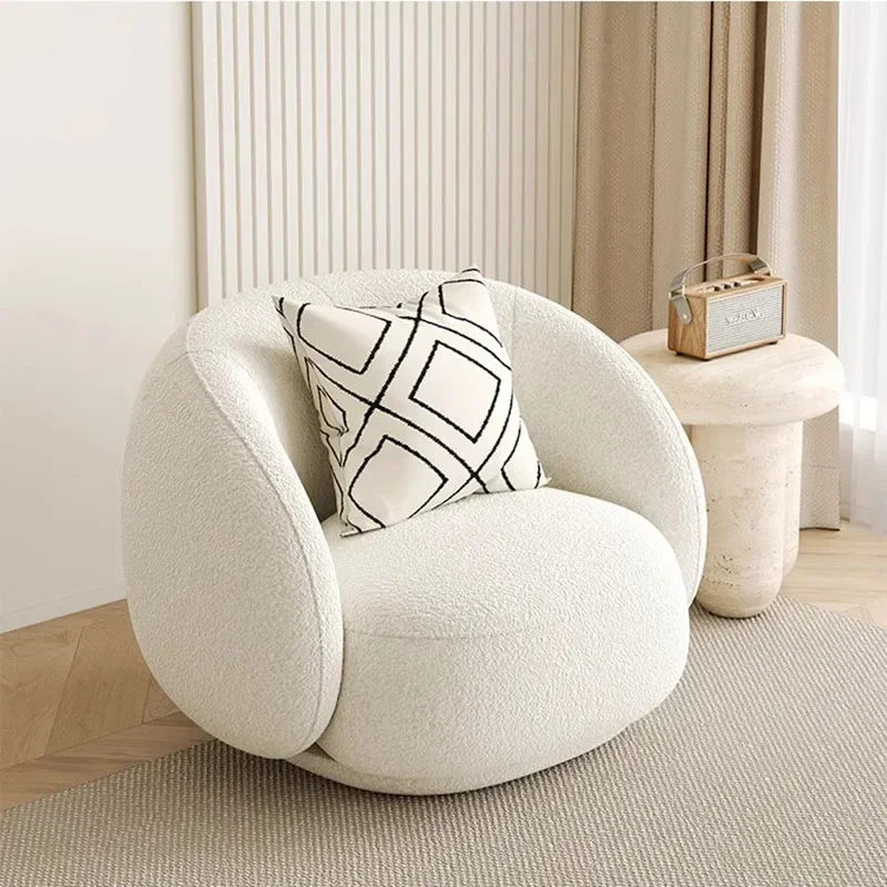 

Милый пушистый стул, роскошный обеденный садовый эластичный белый пол, одиночный стул для гостиной, поддержка спинки стула, мебель для салона, домашняя мебель