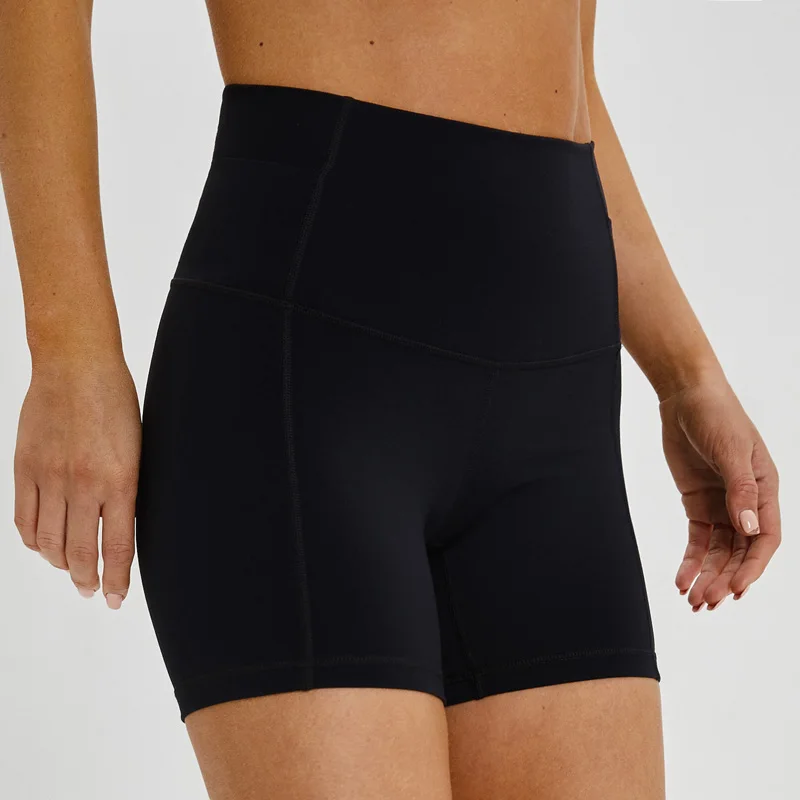 Nepoagym Women Workout Shorts with Waist Pocket Comfortable Running Shorts Biker