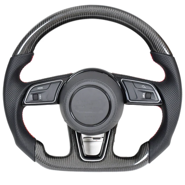 

YTcarbon for A4 Allroad Avant B8 Carbon Fibre Parts Custom Real Carbon Fiber Steering Wheel