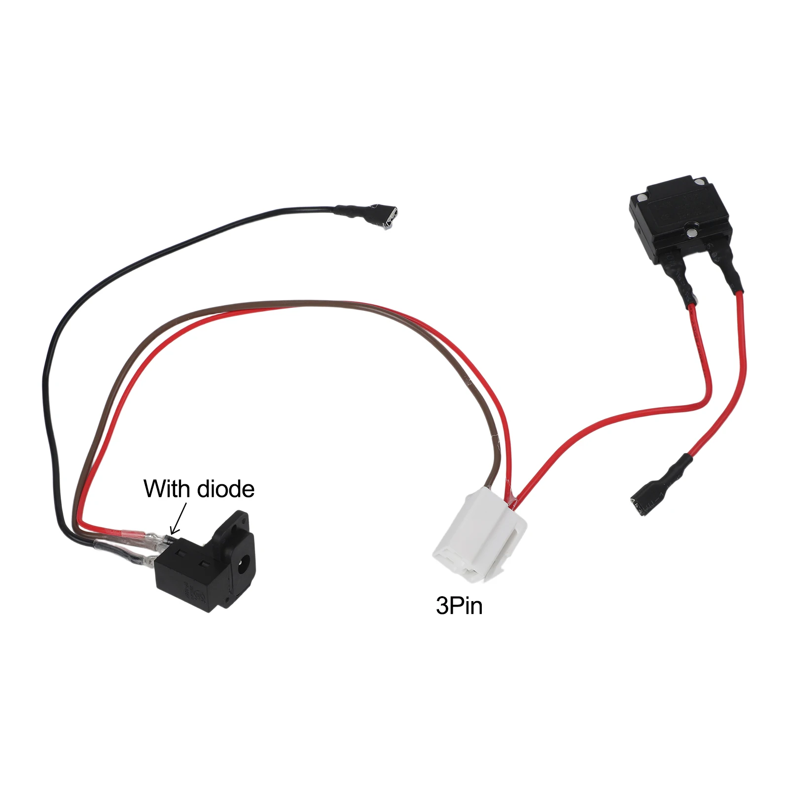 1PCS 3pin Children's Electric Car Charging Interface Charger Socket Suitable For 6/12/24V 3-hole Charging Port Cable Power Tool