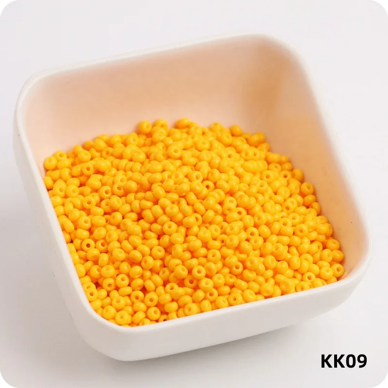 Durable Solid Color Glass Rice Beads