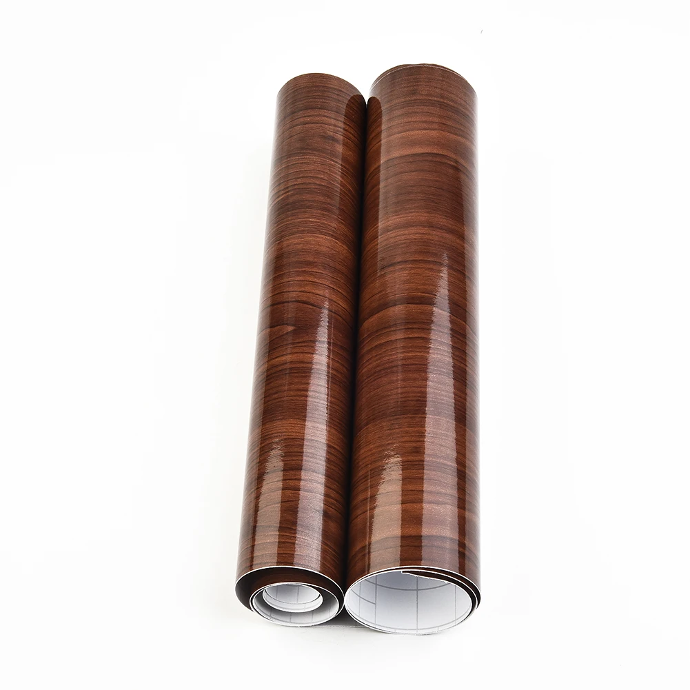 

Portable Useful Durable Car Sticker Decal Film High Glossy Interior Moisture proof Sheet Vinyl Wood Grain Wrap