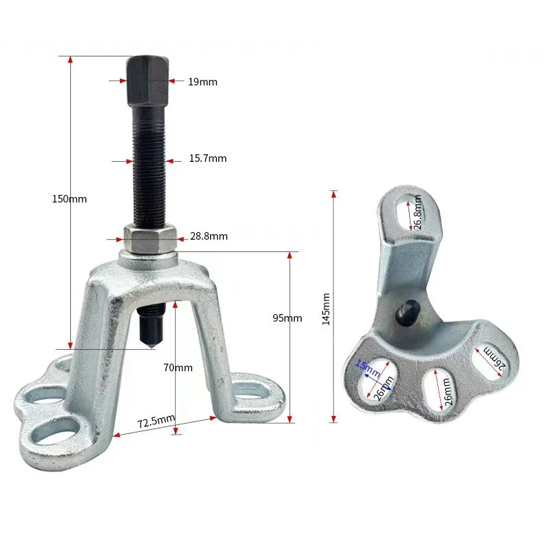 Estrattore Mozzo Ruota Per Moto E Tricicli - Strumento Per Mozzi A 4, 5 E 6 Fori Con Design Robusto - Foto 9