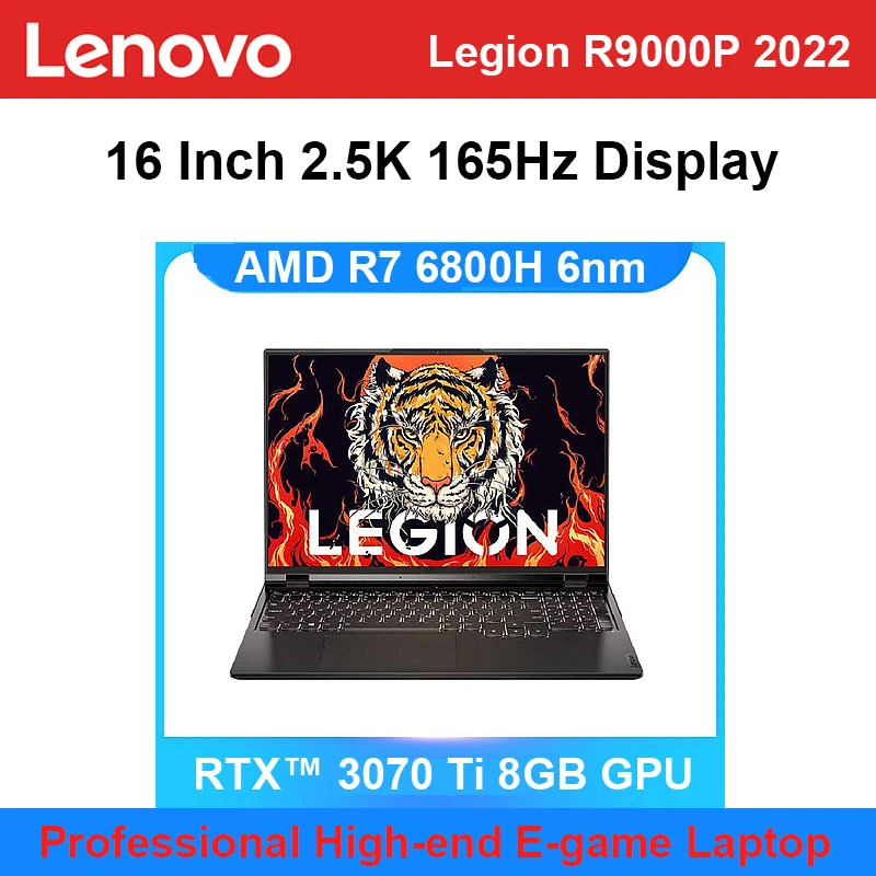 Best Professional Gaming Laptop PC Lenovo Legion R9000P 2022 AMD R76800H 32GB 1TB RTX™ 3070Ti