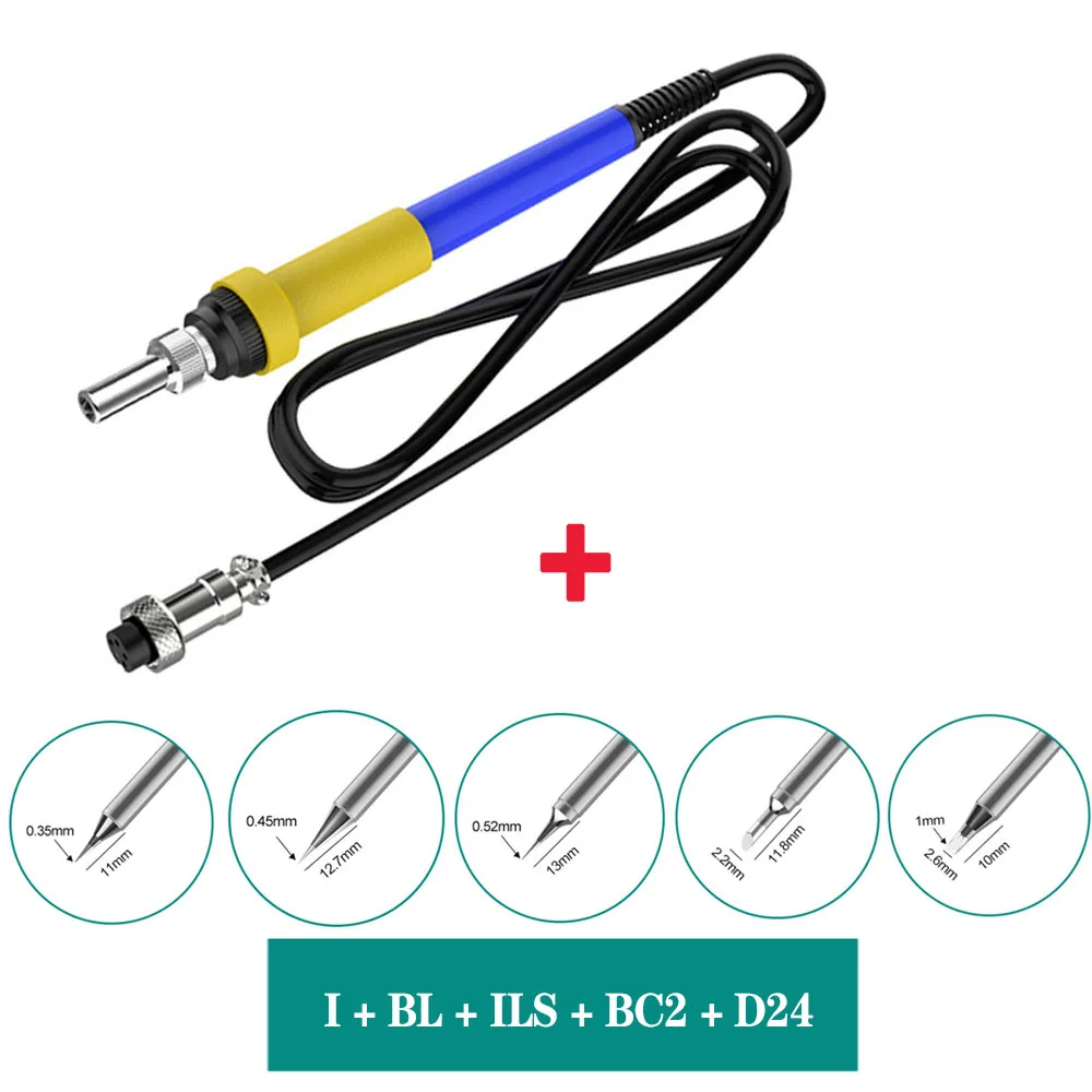 T12 Soldering Handle Soldering Iron Pencil Station For STM32 Station 24V 75W Heating Core Welding Tips T12-I T12-K T12-BC2 hot air station Welding Equipment