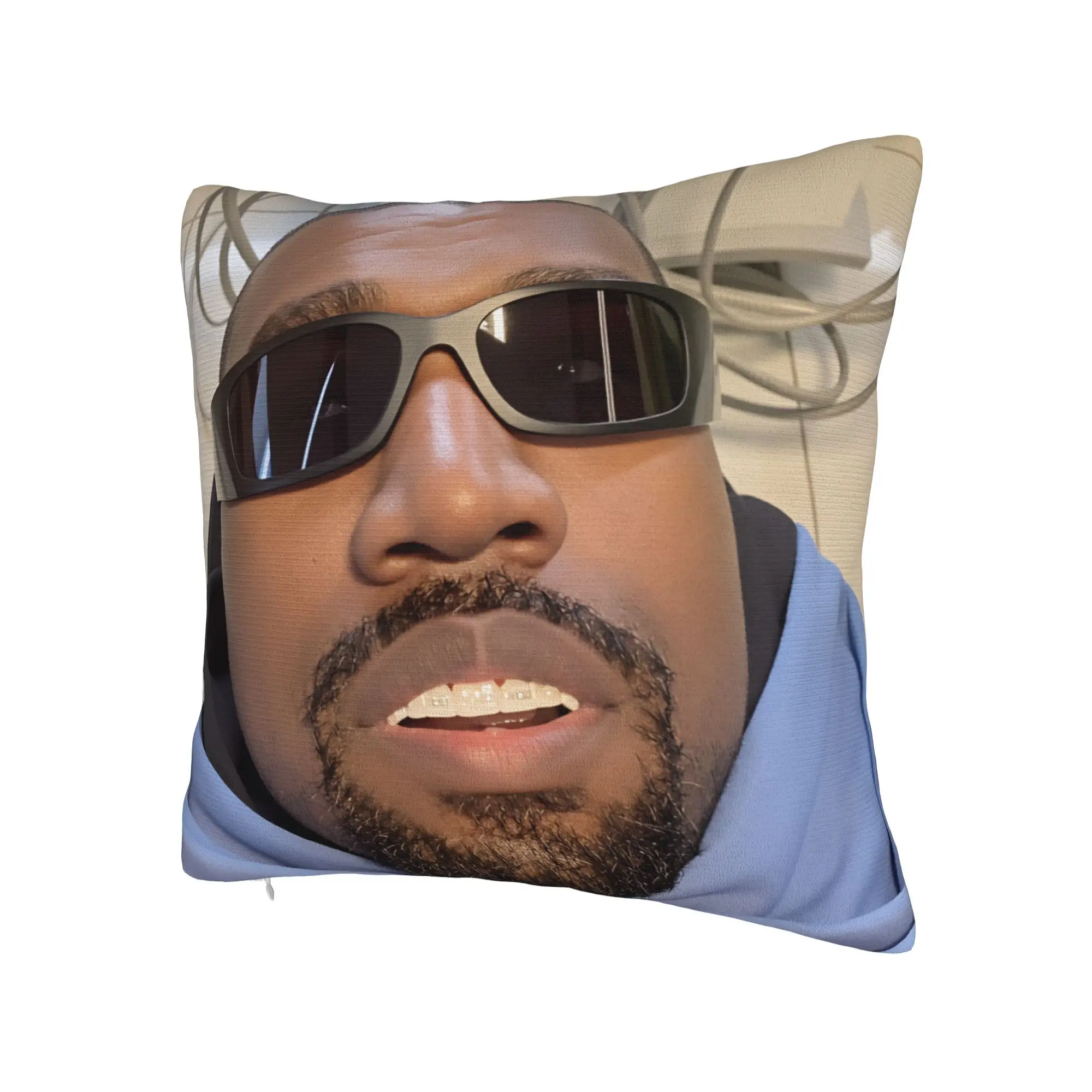 Kanye West Meme Kissenbezug, Retro, trendiger Kissenbezug, weiche Kissenbezüge für Stuhl, Sofa, Heimdekoration – Detail 3