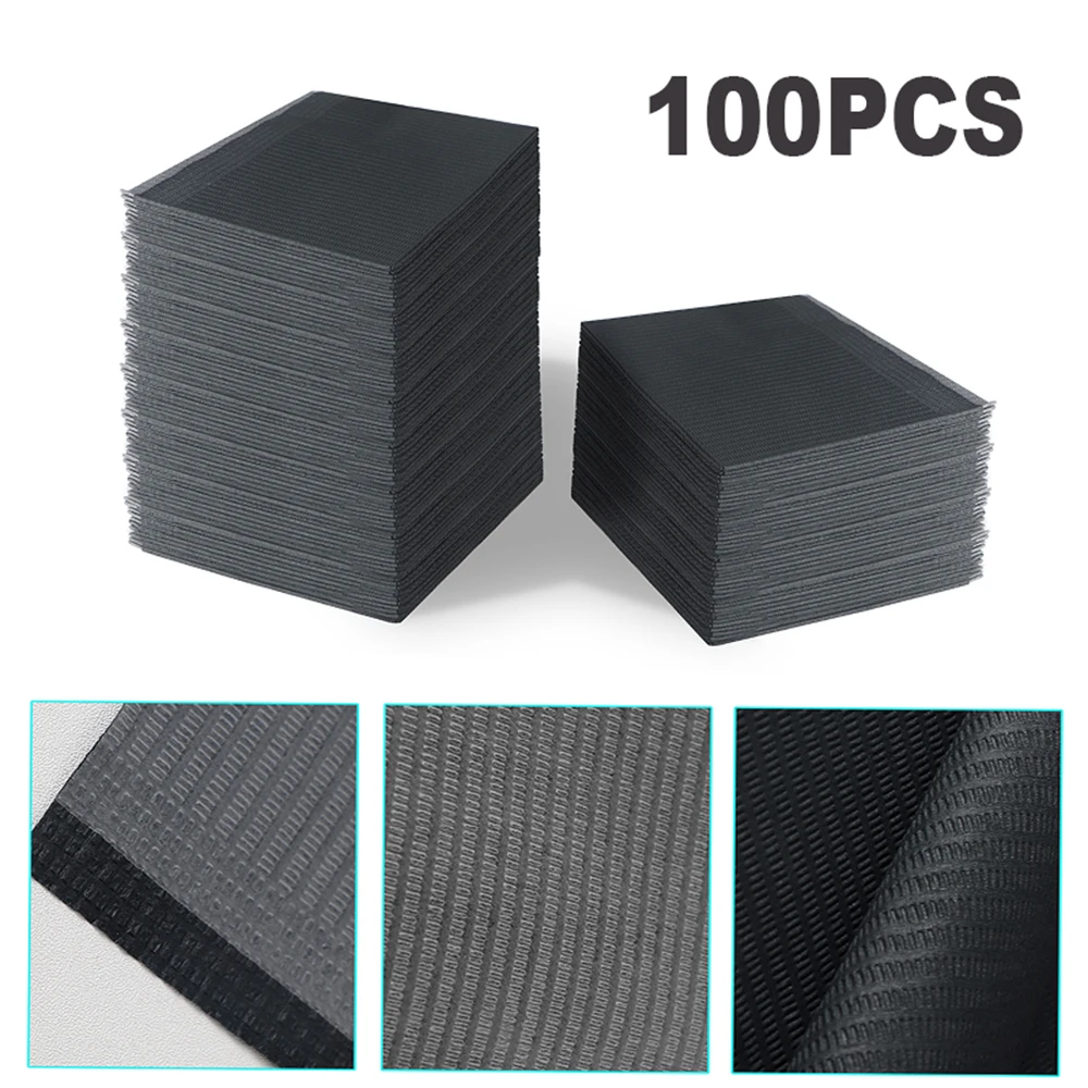 Disposable Tattoo Pads Disposable Tattoo Pads 100pcs Black Waterproof Tattoo Clean Pad Tattoo Bibs Table Covers Patient Dental Napkins Accessories