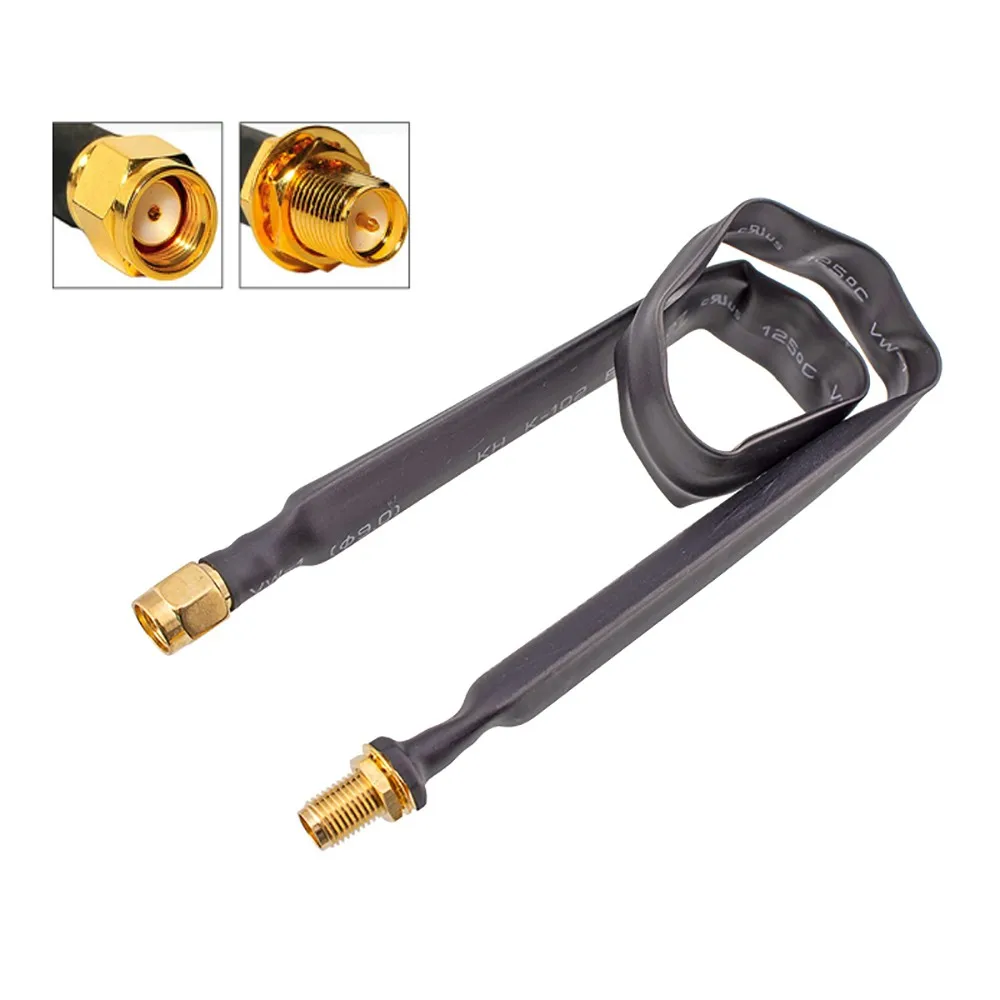 Coaxial Extension Pigtail Coaxial Cable RP-SMA Male To RP-SMA Female WiFi Adapters 802.11ac 802.11n 802.11g 802.11b 25cm