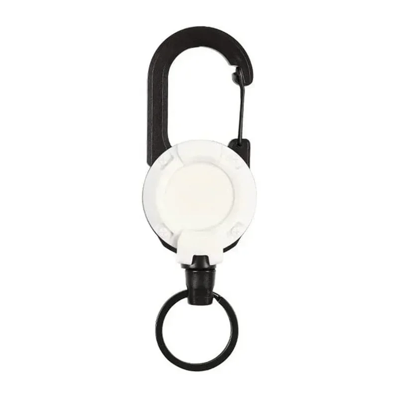 

60cm Key Chain High Quality Outdoor Badge Reels Hooks Steel Cord Stretchable Badge Reels Tactical Backpack Accessories