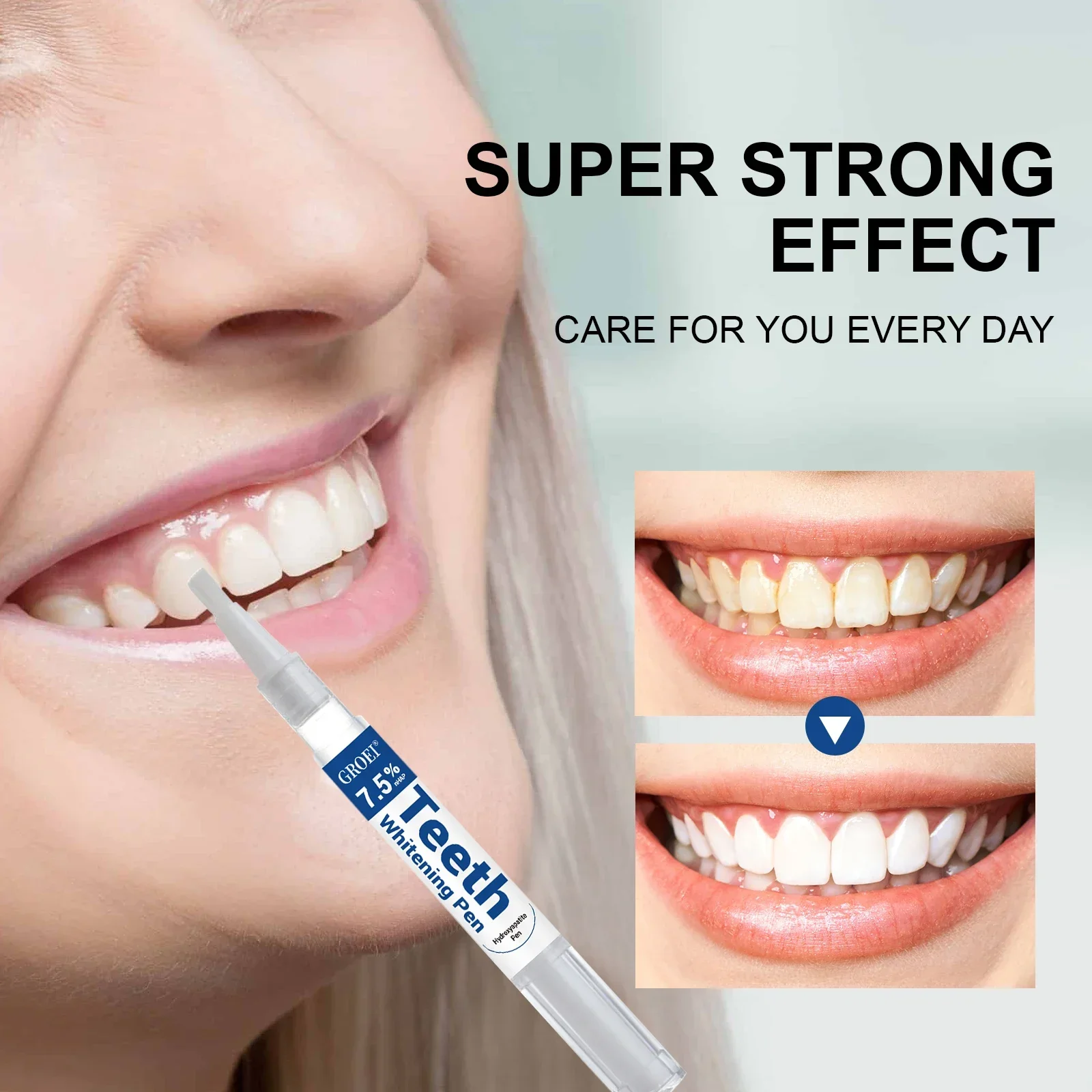 Penna per sbiancamento dei denti idrosapatite Penna gel per rimozione macchie bianche abbaglianti Pulizia della salute orale Illumina il sorriso Cura dell'igiene dei denti - immagine 3