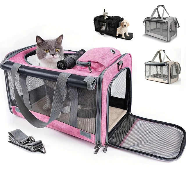 Pet Carrier for Large and Medium Cats Soft-Sided Pet Carrier for Big Medium Cats and Puppy Dog Carriers Cat Carriers. Pet Carrier for Large and Medium Cats Soft-Sided Pet Carrier for Big Medium Cats and Puppy Dog Carriers Cat Carriers.