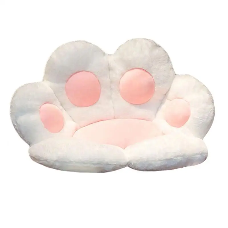 

Office Chair Cushion 27.56x23.62in Comfy Cartoon Paw Chair Cushion With Back Support Thicken Warm Floor Mat Cute Seat Pad For