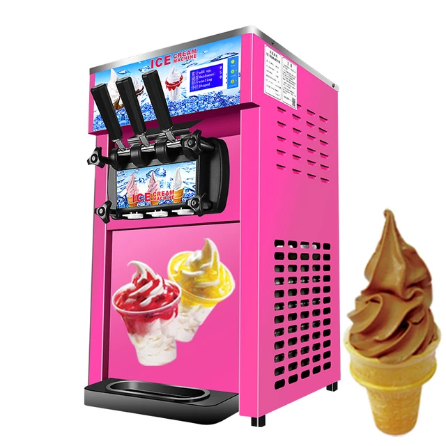 Soft Serve Ice Cream Machine Home  Homemade Soft Ice Cream Machine -  Automatic Ice - Aliexpress