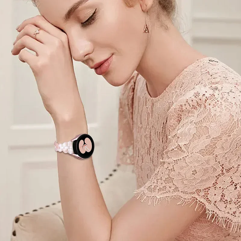 Elegant Women's Resin Bracelet Smartwatch Wristband