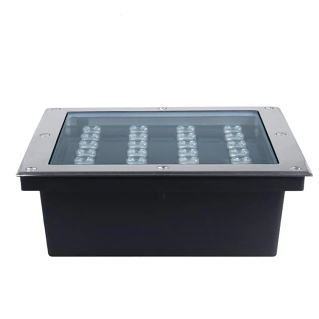 

Square 24W LED Underground Lamp 85-265VAC IP65 outdoor Buried light AC DC 24V Single Color Garden Piazza Decorative lighting DIY