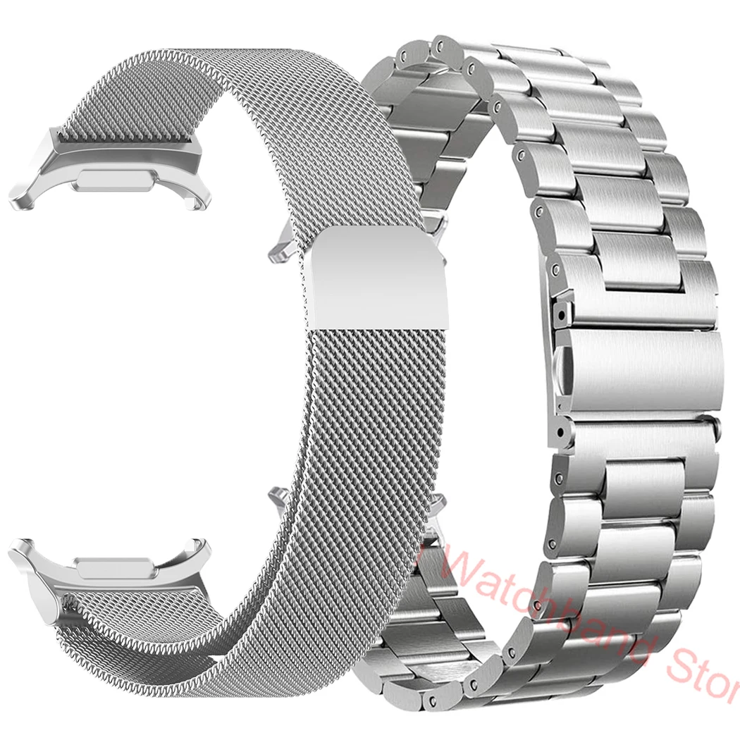 2-Pack Metal Strap - Stainless Steel Milanese Loop Bracelet