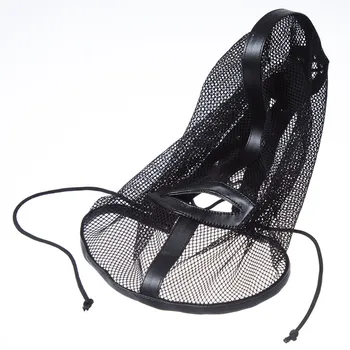 Erotic Accessories of Leather Fishnet Open Mouth Bondage Hood Sexy Hollow BDSM Headgear for Fetish Adult Role Play Games Sex Toy 4
