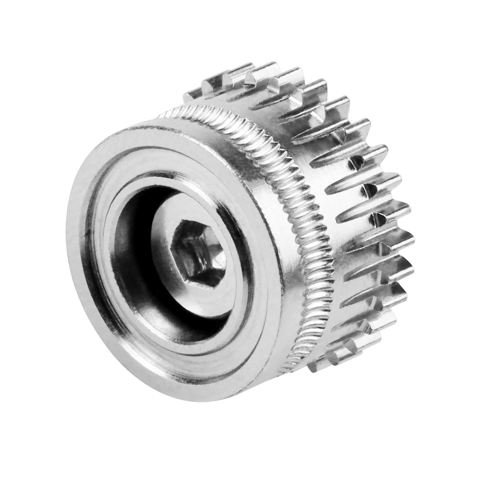 K1C K1 압출기 기어 올 메탈 필라멘트 드라이브 기어, Creality K1 Max/K1 EXTRUDER 기어 DLC 코팅, 니켈 도금 3D 프린터 파