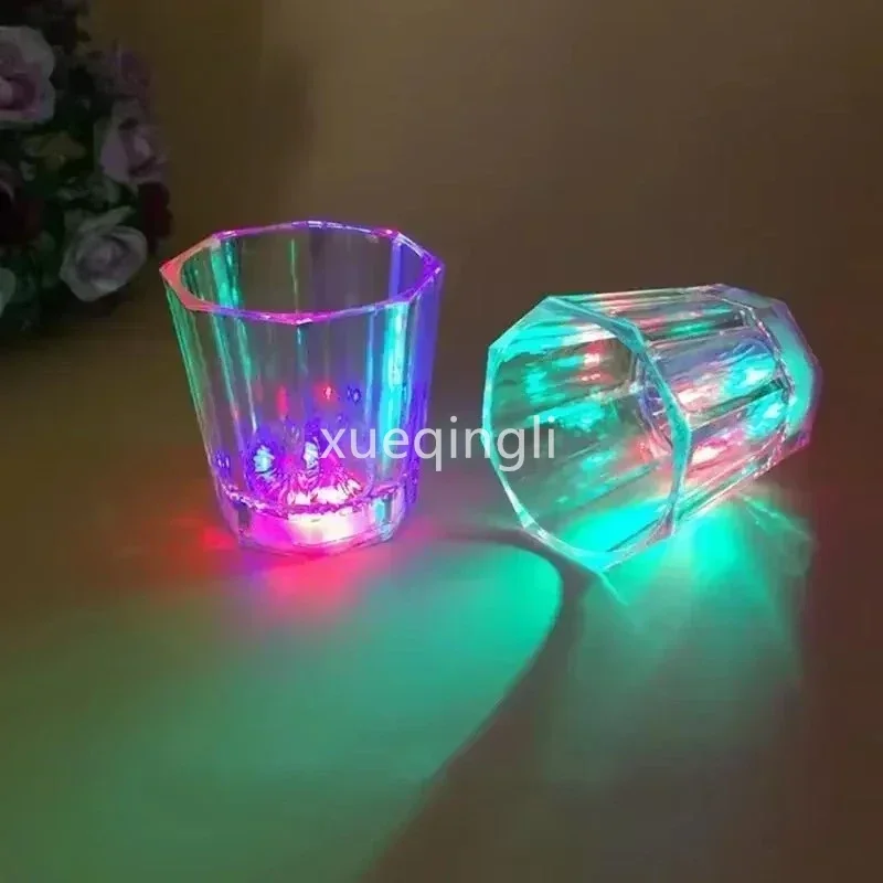 Flashing Plastic Cup 1PC Mini LED Flashing Beverage Wine Drink Cup for Bar Party