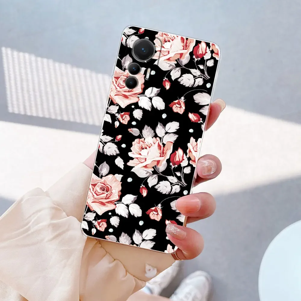Elegant Marble Clear Soft Silicone Case for Xiaomi 12 Lite 5G - 6.55''