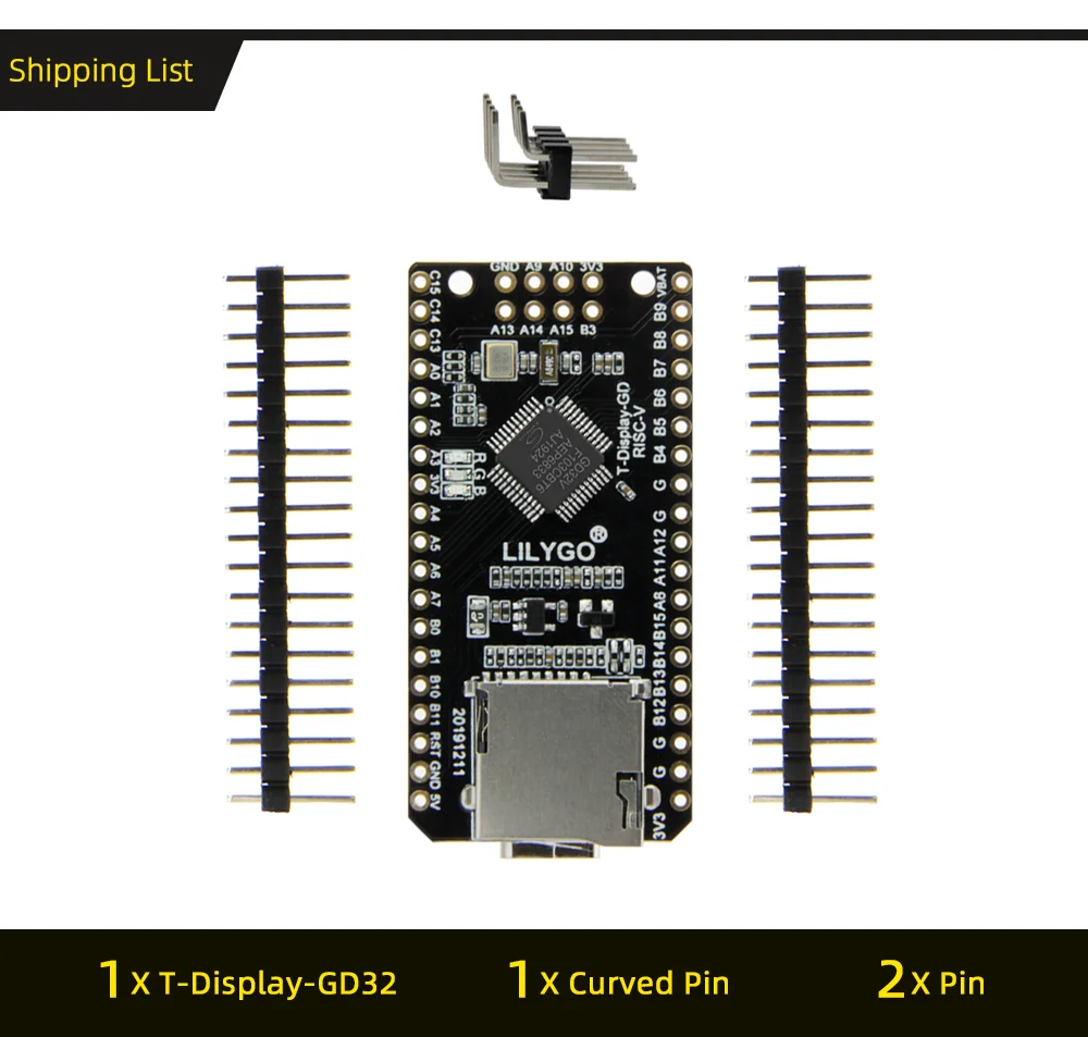 ® TTGO T-Display-GD32 GD32VF103CBT6 Microcontrollers Development Board ST7789 1.