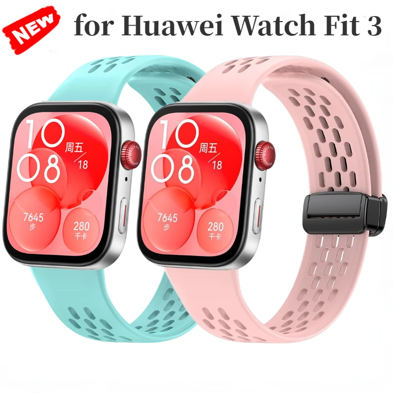Breathable Magnetic Silicone Sport Strap Replacement Bracelet