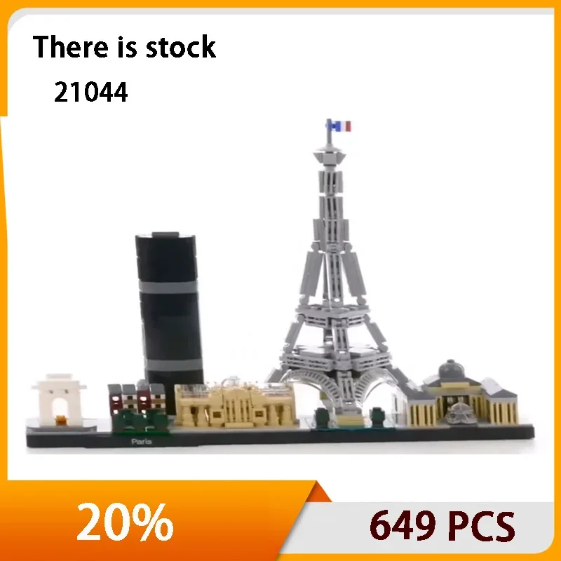 Paris Architecture Skyline Series Building Kit Compatibile Con 21044 Torre Eiffel City Building Blocks Modello Kids Toy Gifts